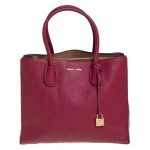 Michael Kors Wine Leather Satchel